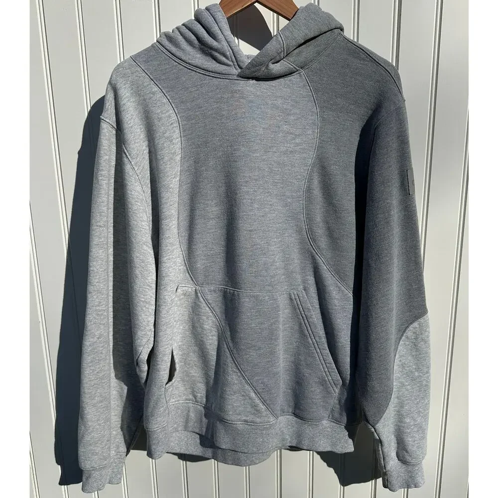 Alo Yoga Make Waves Hoodie Small Womens / XS Mens Athletic Heather Grey Tonal - Picture 2 of 16